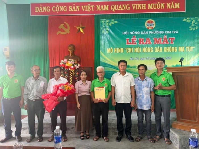 Hội Nông dân phương Kim Trà (Tp. Huế) tổ chức Lễ ra mắt mô hình "Chi hội Nông dân không ma túy"