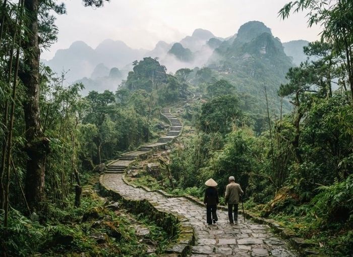 Núi Yên Tử còn có tên là Bạch Vân Sơn, Phù Vân Sơn, Tượng Sơn, An Tử Sơn. (Ảnh: TT)
