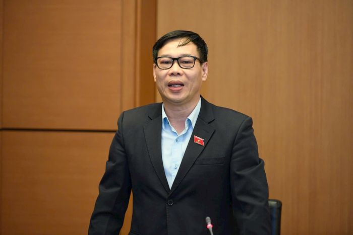 Đại biểu Đỗ Đức Hồng Hà (Đoàn Hà Nội) phát biểu thảo luận Tổ chiều 4-8. Ảnh: Như Ý