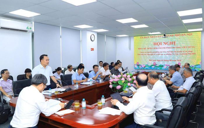 Quang cảnh cuộc làm việc. Ảnh: Hồng Thái