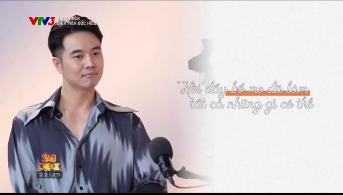 Phùng Đức Hiếu xúc động khi nhắc về bố mẹ.