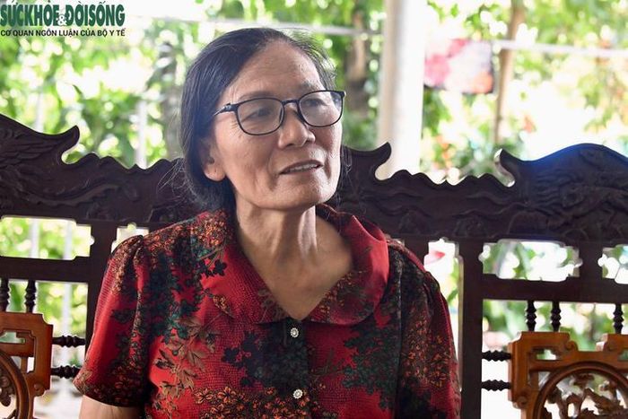 Bà Ngô Thị Thủy, em dâu liệt sĩ Huynh.