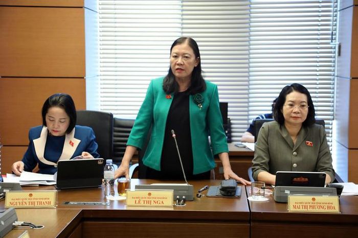 ĐBQH Lê Thị Nga. Ảnh: Media Quốc hội