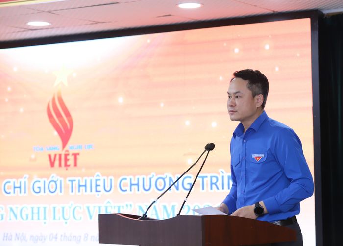Ông Nguyễn Kim Quy, Bí thư Trung ương Đoàn, Phó Chủ tịch Thường trực Trung ương Hội Liên hiệp Thanh niên Việt Nam chia sẻ. Ảnh: Đăng Hải