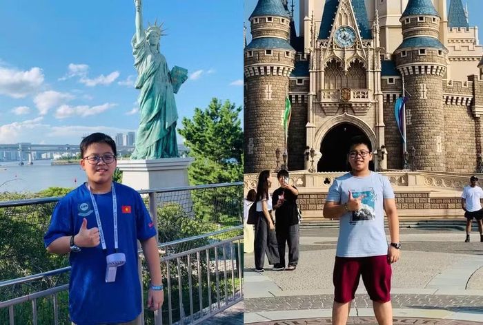 Sơn Hà trong chuyến đi Nhật Bản tham gia Chung kết Quốc tế AIMO 2025.