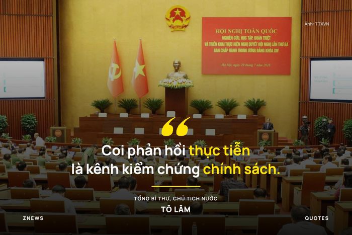  Thứ năm, thiết lập kỷ luật thực thi nghiêm minh; tăng cường kiểm tra, giám sát, thông tin, tuyên truyền và đánh giá bằng dữ liệu, sản phẩm, kết quả thực tế; lấy lợi ích và sự hài lòng của nhân dân làm thước đo cuối cùng. Phải thường xuyên lắng nghe nhân dân, doanh nghiệp, trí thức, chuyên gia, cán bộ cơ sở; coi phản hồi thực tiễn là kênh kiểm chứng chính sách. 