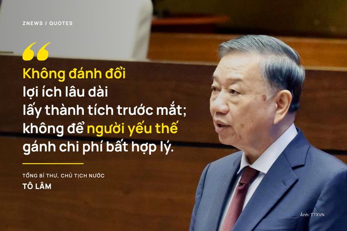  Trong mọi chương trình hành động, phải đặt con người ở vị trí trung tâm, chủ thể, mục tiêu và động lực. Hiệu quả kinh tế phải thống nhất với hiệu quả xã hội; tăng trưởng đi đôi với tiến bộ, công bằng, văn hóa, môi trường, quốc phòng, an ninh. Không đánh đổi lợi ích lâu dài lấy thành tích trước mắt; không để người yếu thế gánh chi phí bất hợp lý. Giá trị của nghị quyết phải thể hiện ở chất lượng sống, cơ hội phát triển, sự an toàn, niềm tin và hạnh phúc của nhân dân. 