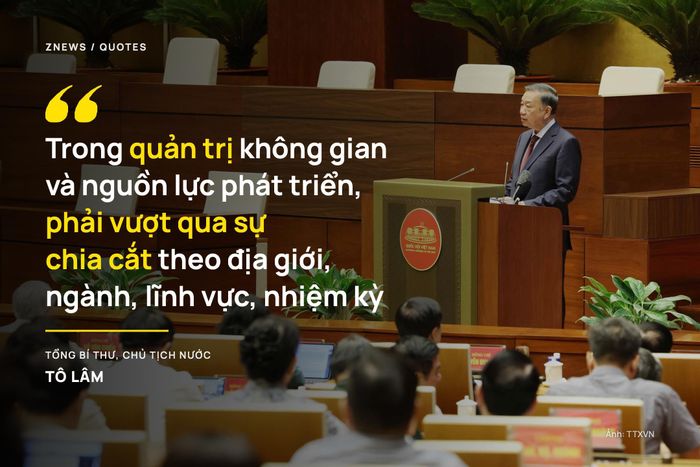  Trong quản trị không gian và nguồn lực phát triển, phải vượt qua sự chia cắt theo địa giới, ngành, lĩnh vực, nhiệm kỳ; đặt mỗi địa phương, mỗi nguồn lực trong tổng thể liên kết vùng và lợi ích quốc gia. Hoàn thiện pháp luật đất đai phải giữ vững nguyên tắc sở hữu toàn dân, đất đai là tài nguyên đặc biệt của quốc gia, là không gian sinh tồn và phát triển. Quản lý và sử dụng đất phải đảm bảo lợi ích chung của toàn dân, góp phần nâng cao đời sống nhân dân, tăng cường niềm tin của Nhân dân đối với Đảng và Nhà nước. 