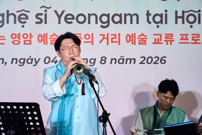 Tiết mục truyền thống nổi bật với giai điệu mạnh mẽ và tính ngẫu hứng của kèn Taepyeongso
