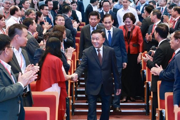 Ủy viên Bộ Chính trị, Thường trực Ban Bí thư Trần Cẩm Tú dự Phiên họp toàn thể Hội nghị Ngoại giao lần thứ 33 về đối ngoại Đảng và đối ngoại Nhân dân vào ngày 5.8. Ảnh: Nguyễn Hải