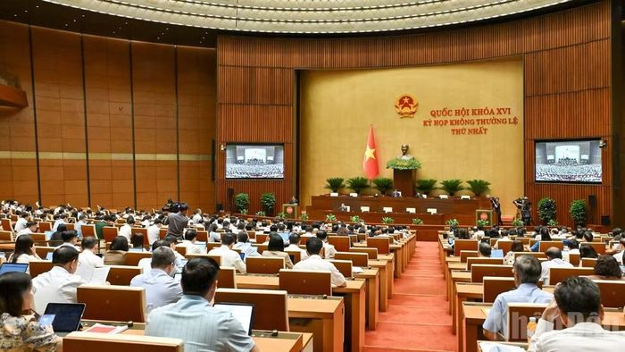 Kỳ họp không thường lệ thứ nhất, Quốc hội khóa XVI. (Ảnh: THỦY NGUYÊN)