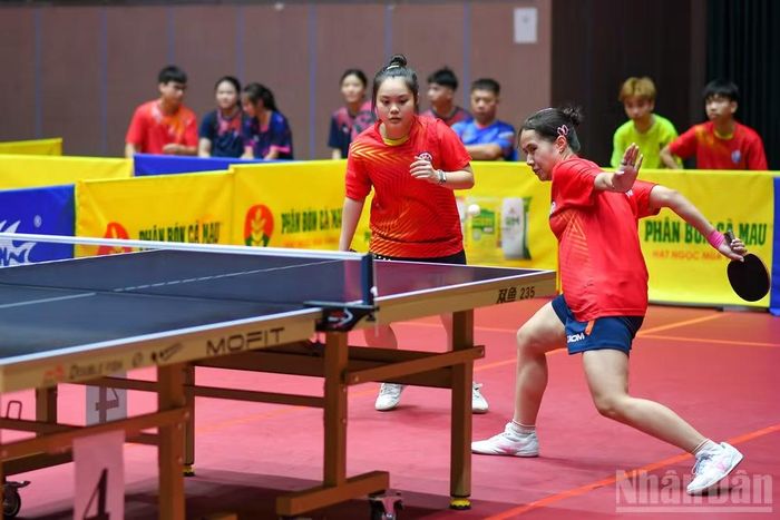 Đôi nữ của Hải Phòng 2 thể hiện phong độ xuất sắc.