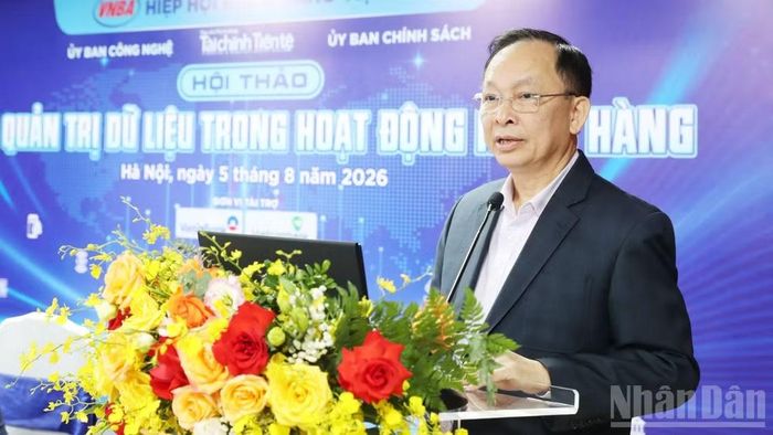 Phó Chủ tịch kiêm Tổng Thư ký Hiệp hội Ngân hàng Việt Nam, Tiến sĩ Đào Minh Tú phát biểu khai mạc.