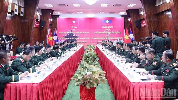 Quang cảnh hội đàm. (Ảnh: DUY TOÀN)