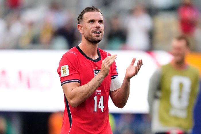 Jordan Henderson trong màu áo đội tuyển Anh tại World Cup 2026. Ảnh: AP 