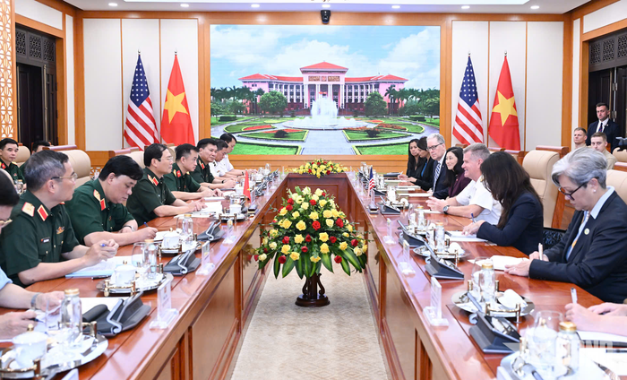 Quang cảnh cuộc hội kiến. Ảnh: TRỌNG HẢI