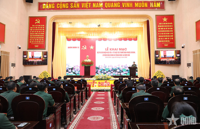 Quang cảnh lễ khai mạc. 
