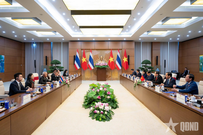  Quang cảnh cuộc hội đàm.