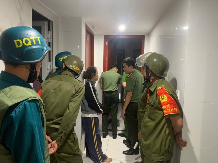 Tiến hành kiểm tra tại các điểm lưu trú khu vực cảng cá Thọ Quang