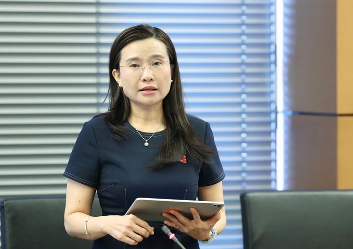  ĐB Nguyễn Phạm Duy Trang (TPHCM) phát biểu tại phiên thảo luận tổ. Ảnh: QUANG PHÚC 