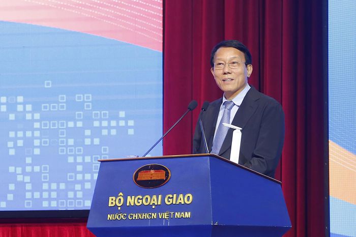  Bộ trưởng Bộ Công an Lương Tam Quang phát biểu kết luận phiên họp. Ảnh: HÀ NGUYỄN 
