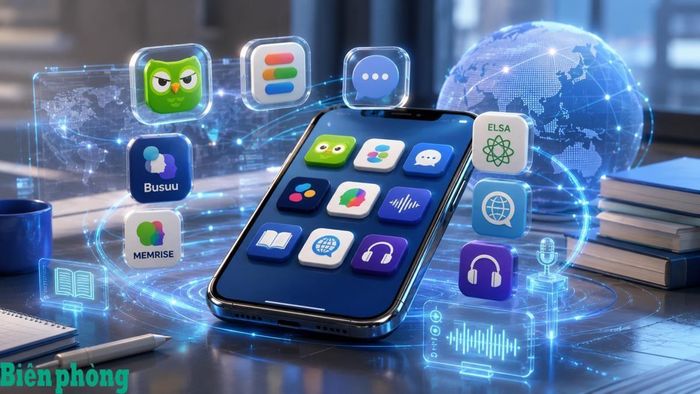 Có rất nhiều ứng dụng học ngoại ngữ uy tín từ cửa hàng ứng dụng chính thức trên điện thoại thông minh. Đồ họa: Thái Bình