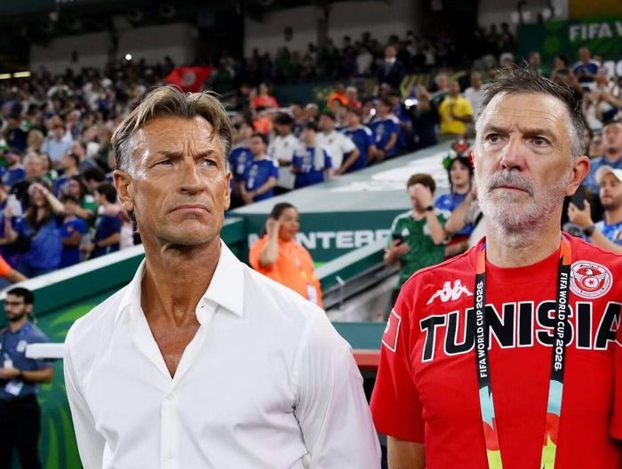  HLV Renard khi làm nhà cầm quân "chữa cháy" cho đội tuyển Tunisia tại World Cup 2026. 