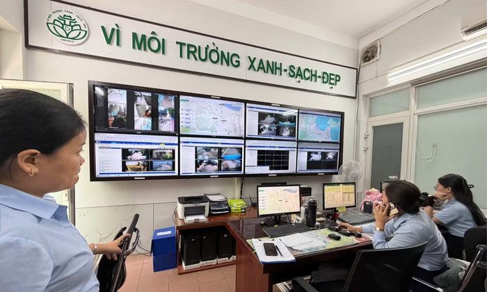 Việc thu gom rác thải ở 3 phường Hòa Khánh, Liên Chiểu và Hải Vân đã được số hóa giám sát nghiêm ngặt.