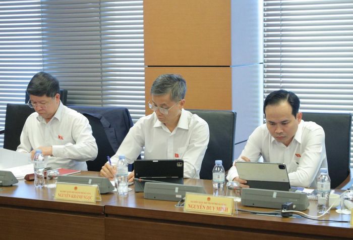 Các đại biểu tham gia thảo luận tại Tổ 15.