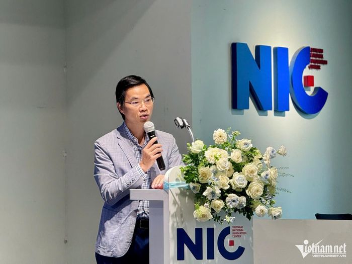 Ông Đỗ Tiến Thịnh, Phó Giám đốc NIC phát biểu khai mạc hội thảo. Ảnh: Du Lam
