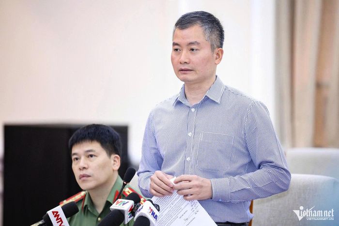 Đại tá Nguyễn Tuấn Hưng, Phó Cục trưởng Cục An ninh điều tra, Bộ Công an. Ảnh: Thạch Thảo