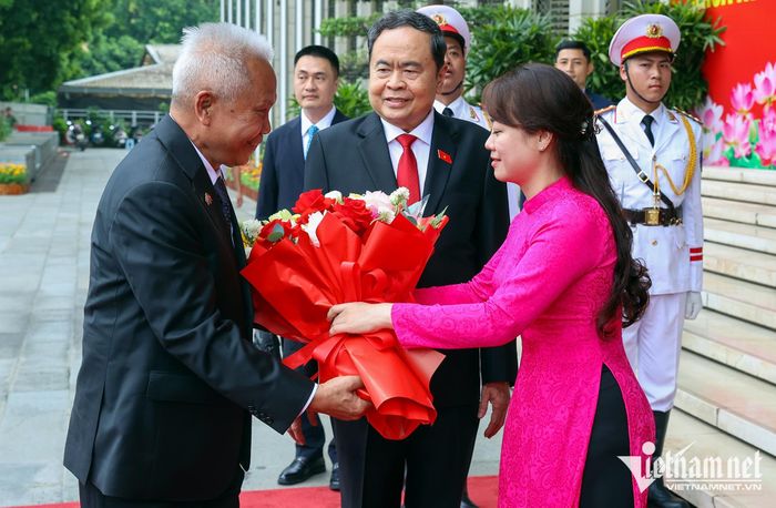 Chủ tịch Quốc hội Trần Thanh Mẫn chủ trì lễ đón Chủ tịch Quốc hội Thái Lan Sophon Zaram