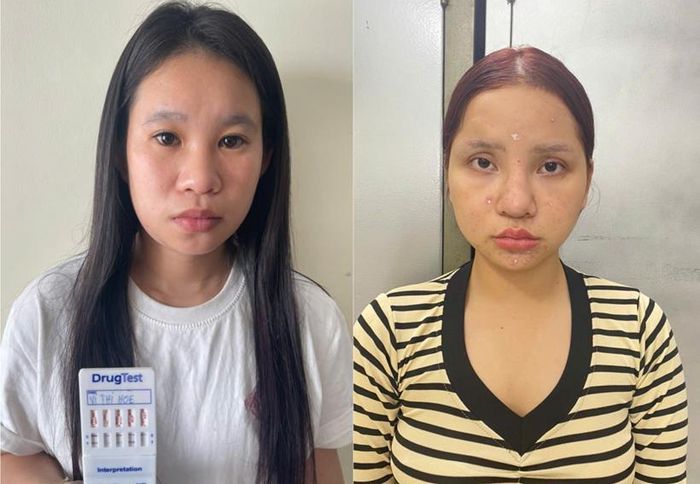 Hai đối tượng bị bắt giữ về hành vi tổ chức sử dụng trái phép chất ma túy.
