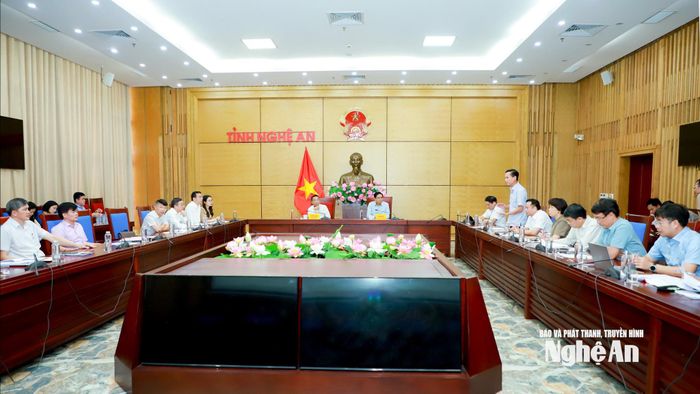 Quang cảnh cuộc làm việc. Ảnh: Thành Duy