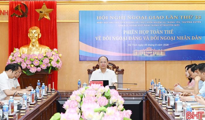 Điểm cầu tỉnh Hà Tĩnh.