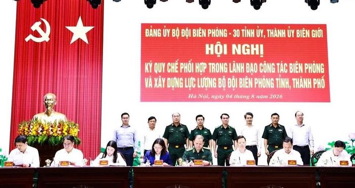 Đảng ủy Bộ đội Biên phòng ký Quy chế phối hợp với các Tỉnh ủy: Quảng Ninh, Lạng Sơn, Cao Bằng, Tuyên Quang, Lào Cai, Lai Châu, Điện Biên, Sơn La và Thành ủy Hải Phòng.