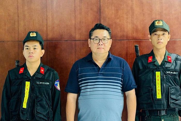 Bị can Nguyễn Thành Hiệp, Giám đốc Công ty TNHH Truyền thông và Giải trí Unicorn Việt Nam bị khởi tố. Ảnh: CA
