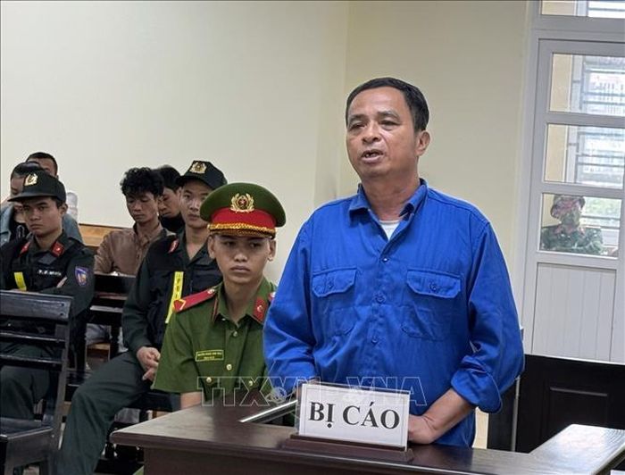 Bị cáo Y Nuen Ayun tại tòa.