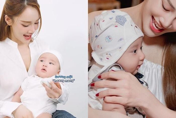 Khán giả nhận xét Joy có nhiều nét giống anh trai Hope lúc nhỏ (ảnh bên phải). Ảnh: FBNV.
