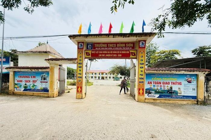 Trường THCS Đỉnh Sơn, xã Nhân Hòa, tỉnh Nghệ An. Ảnh: TH Đỉnh Sơn