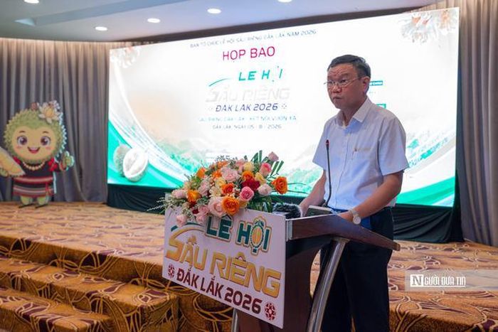 Phó Chủ tịch UBND tỉnh Đắk Lắk Đào Mỹ phát biểu tại buổi họp báo