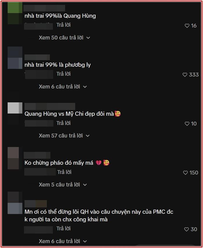 Cư dân mạng liên tục truy tìm danh tính người yêu của Phương Mỹ Chi.