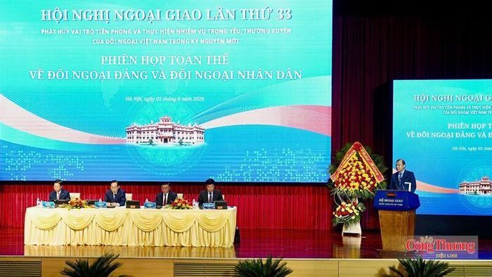 Toàn cảnh Phiên họp toàn thể về đối ngoại Đảng và đối ngoại nhân dân.