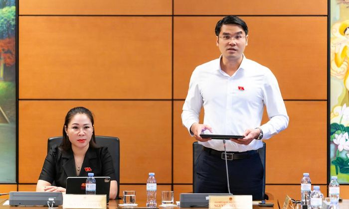  Đại biểu Nguyễn Đức Hùng phát biểu ý kiến. 