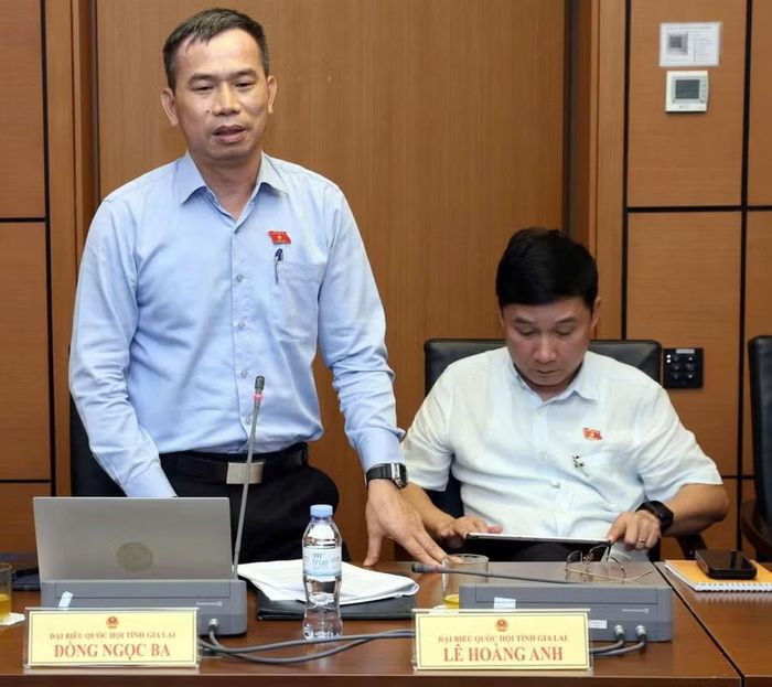  Theo ĐB Đồng Ngọc Ba, quá trình thẩm tra dự thảo luật đã có nhiều ý kiến trao đổi, tranh luận liên quan đến nguyên tắc áp dụng của luật trong mối quan hệ với các luật khác, đặc biệt là phạm vi trách nhiệm bồi thường của Nhà nước. Ảnh: Đoàn ĐBQH tỉnh Gia Lai 