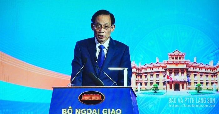Lãnh đạo Bộ Ngoại giao phát biểu tại phiên toàn thể về đối ngoại Đảng, đối ngoại nhân dân (ảnh chụp màn hình)
