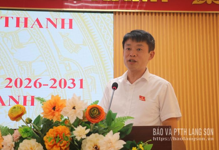 Lãnh đạo Sở Khoa học và Công nghệ, Đại biểu HĐND tỉnh phát biểu tại hội nghị