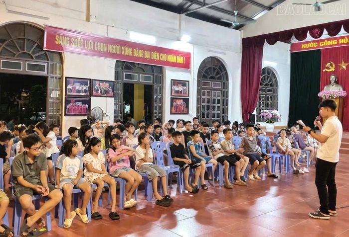 Thông qua các buổi sinh hoạt hè giúp thiếu niên, nhi đồng xây dựng tình bạn đẹp, từ đó nói không với bạo lực học đường.