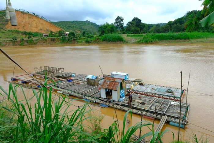 Xã Cát Tiên 2 có lợi thế về mặt nước sông Đồng Nai để phát triển nuôi trồng thủy sản nước ngọt