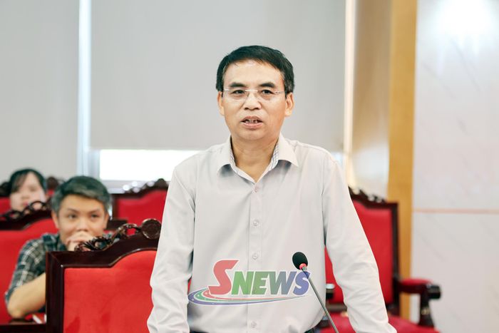 Đồng chí Nguyễn Minh Tiến, Phó Chủ tịch UBND tỉnh, phát biểu ý kiến tại chương trình làm việc.